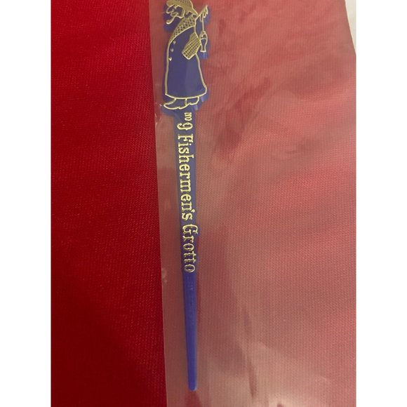 Fisherman’s Grotto No 9 San Francisco Vintage Swizzle Stick - Picture 4 of 5